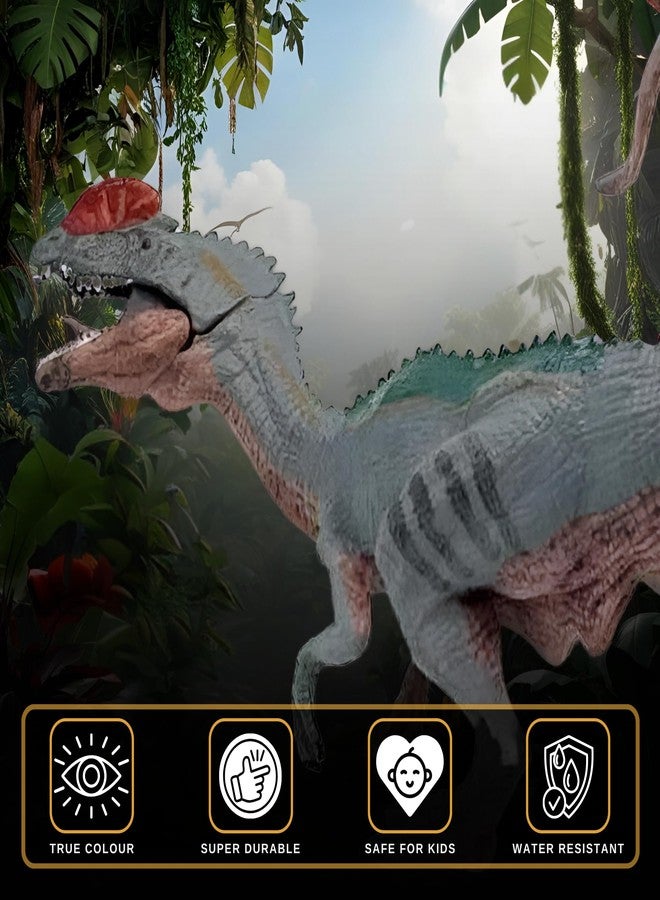 CRYA Dilophosaurus Toy Dinosaur Action Figure, Realistic Dilophosourus Big Dinosaurs Toys for Kids, Dilophosaurus Dinosaur Toy for Play and Display, Jurassic Dino Toys for Boys & Girls (Dilophosaurus) - Image 4